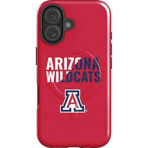 University of Arizona Wildcats Logo Split Red iPhone 17 Magsafe Impact Case
