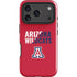 University of Arizona Wildcats Logo Split Red iPhone 17 Pro Impact Case
