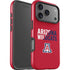 University of Arizona Wildcats Logo Split Red iPhone 17 Pro Impact Case