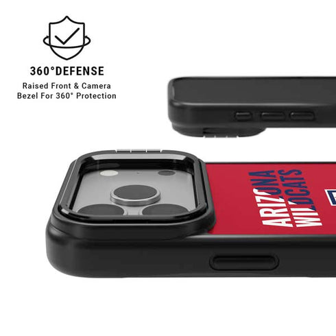 University of Arizona Wildcats Logo Split Red iPhone 17 Pro Kickstand Case