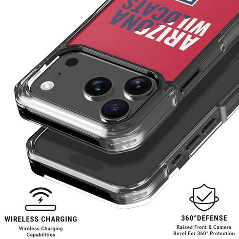 University of Arizona Wildcats Logo Split Red iPhone 17 Pro MagSafe Case