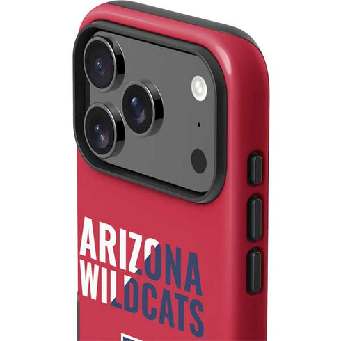 University of Arizona Wildcats Logo Split Red iPhone 17 Pro Max Impact Case