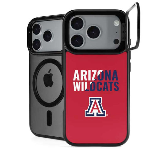 University of Arizona Wildcats Logo Split Red iPhone 17 Pro Max Kickstand Case