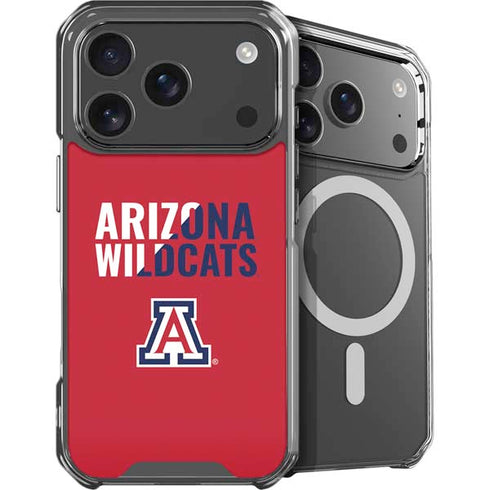University of Arizona Wildcats Logo Split Red iPhone 17 Pro Max MagSafe Case