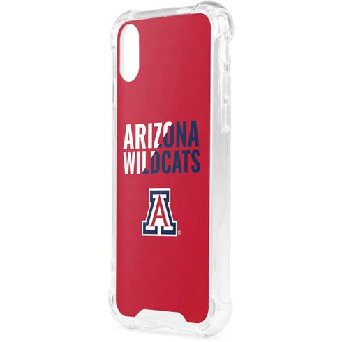 University of Arizona Wildcats Logo Split Red iPhone XS Clear Case