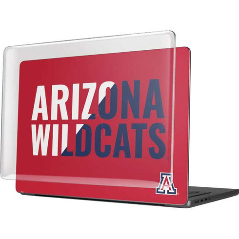 University of Arizona Wildcats Logo Split Red MacBook Pro 14in (2021-24) Case plus Skin