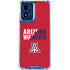 University of Arizona Wildcats Logo Split Red Moto G 5G (2024) Clear Case