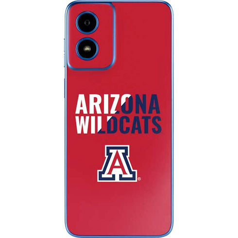 University of Arizona Wildcats Logo Split Red Moto G Play 4G (2024) Skin