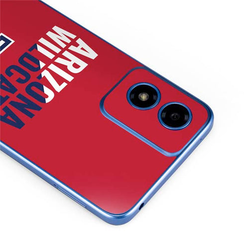 University of Arizona Wildcats Logo Split Red Moto G Play 4G (2024) Skin