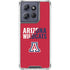 University of Arizona Wildcats Logo Split Red Moto G Power 5G (2025) Clear Case