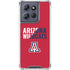 University of Arizona Wildcats Logo Split Red Moto G Stylus 5G (2025) Clear Case