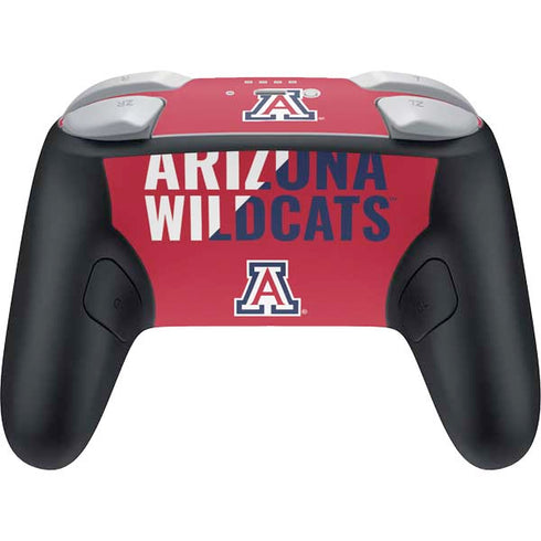 University of Arizona Wildcats Logo Split Red Nintendo Switch 2 (2025) Pro Controller Skin
