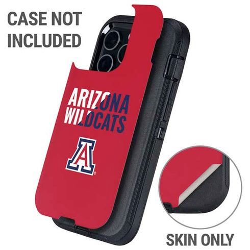 University of Arizona Wildcats Logo Split Red Otterbox Defender iPhone Skin