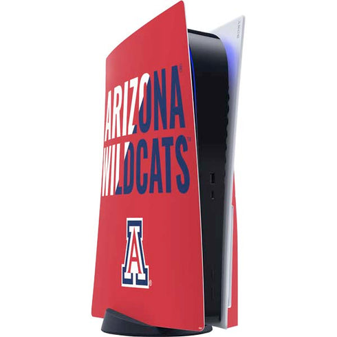 University of Arizona Wildcats Logo Split Red PlayStation PS5 Skins