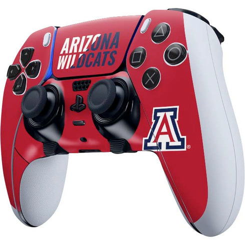 University of Arizona Wildcats Logo Split Red PS5 DualSense Edge Pro Controller Skin