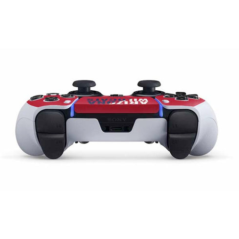 University of Arizona Wildcats Logo Split Red PS5 DualSense Edge Pro Controller Skin