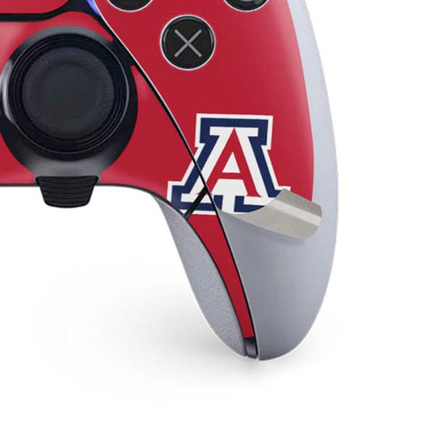 University of Arizona Wildcats Logo Split Red PS5 DualSense Edge Pro Controller Skin