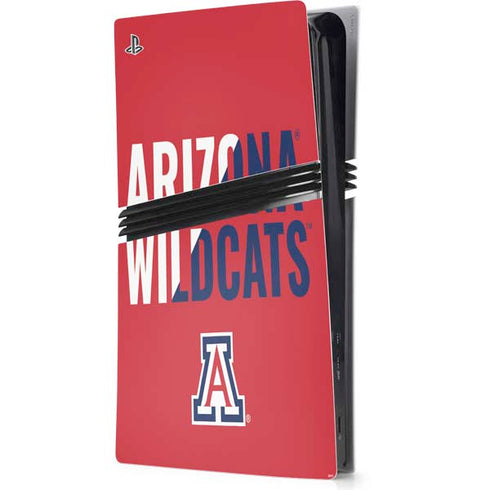 University of Arizona Wildcats Logo Split Red PlayStation PS5 Skins