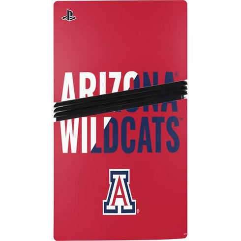 University of Arizona Wildcats Logo Split Red PS5 Pro Console Skin
