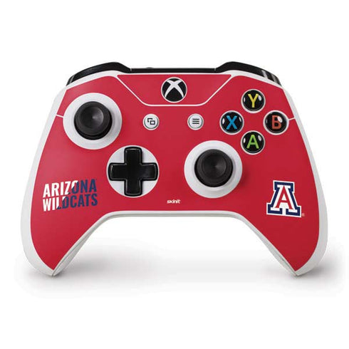 University of Arizona Wildcats Logo Split Red Xbox One Skins