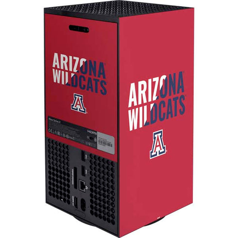 University of Arizona Wildcats Logo Split Red XBox Series X Digital Edition Bundle Skin