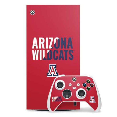 University of Arizona Wildcats Logo Split Red Xbox Series X Skins