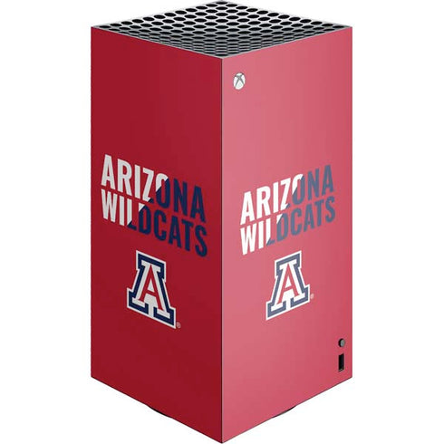 University of Arizona Wildcats Logo Split Red XBox Series X Digital Edition Console Skin
