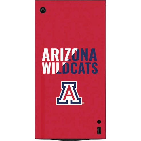 University of Arizona Wildcats Logo Split Red XBox Series X Digital Edition Console Skin