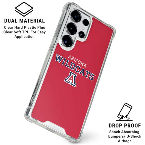 University of Arizona Wildcats Red Galaxy S25 Ultra Clear Case