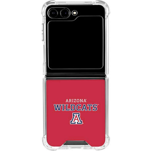 University of Arizona Wildcats Red Galaxy Z Flip6 Clear Case