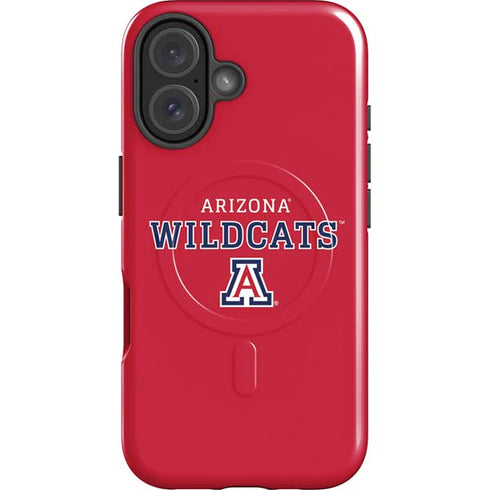 University of Arizona Wildcats Red iPhone 16 Magsafe Impact Case