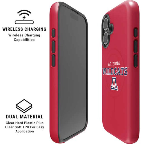 University of Arizona Wildcats Red iPhone 16 Plus Magsafe Impact Case