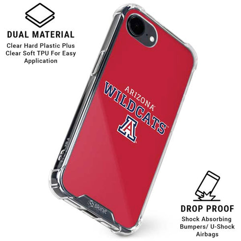 University of Arizona Wildcats Red iPhone 16e Clear Case