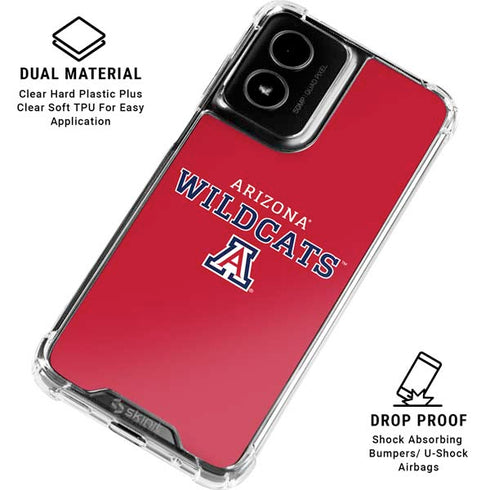 University of Arizona Wildcats Red Moto G Power 5G (2024) Clear Case