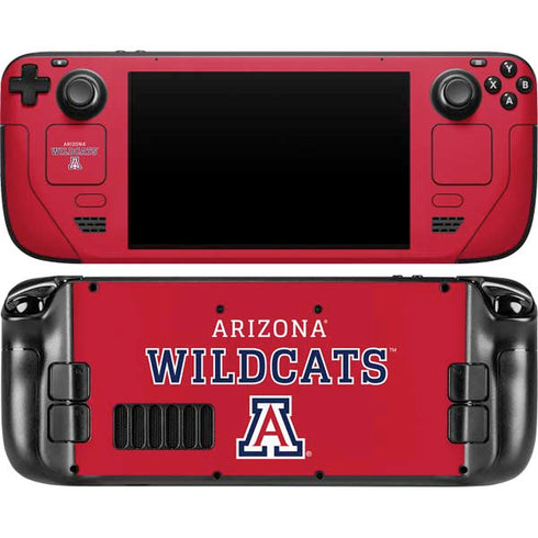 University of Arizona Wildcats Red Steam Deck Handheld Gaming Computer OLED Skin