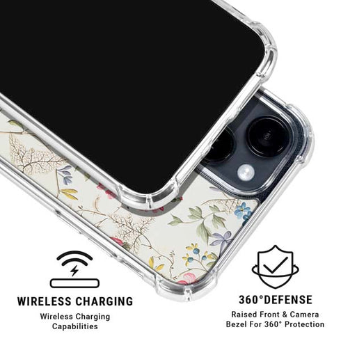 Wildflowers by William Kilburn iPhone 15 Clear Case