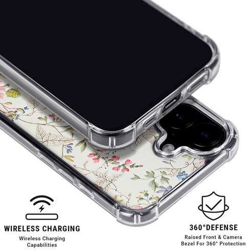 Wildflowers by William Kilburn iPhone 16 Plus Clear Case