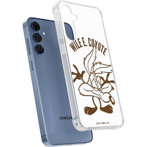 Looney Tunes Wile E Coyote Big Head Galaxy A55 5G Clear Case