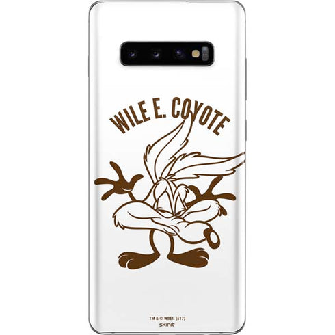 Looney Tunes Wile E Coyote Big Head Galaxy S10 Plus Skin