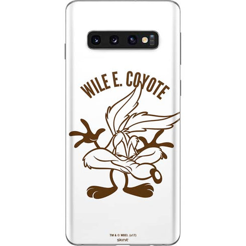 Looney Tunes Wile E Coyote Big Head Galaxy S10 Skin