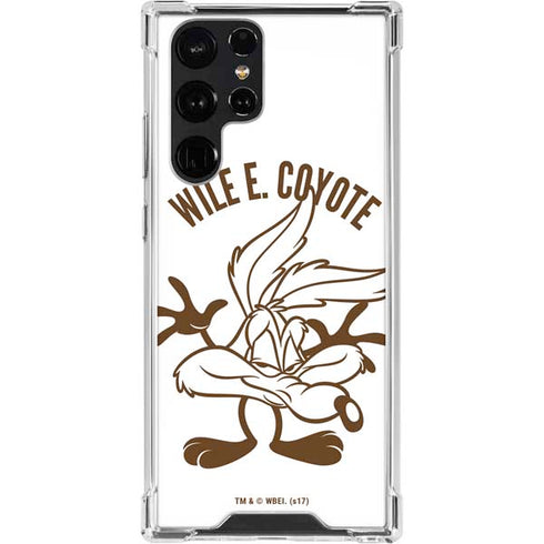 Looney Tunes Wile E Coyote Big Head Galaxy S23 Ultra Clear Case