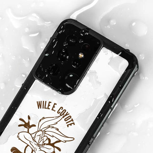 Looney Tunes Wile E Coyote Big Head Galaxy S24 Ultra Waterproof Case