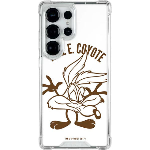 Looney Tunes Wile E Coyote Big Head Galaxy S26 Ultra Clear Case