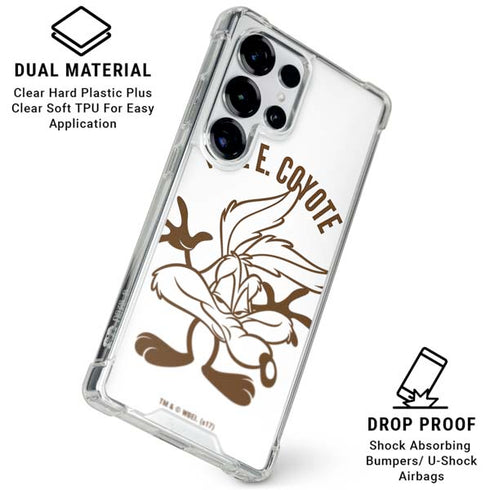 Looney Tunes Wile E Coyote Big Head Galaxy S26 Ultra Clear Case
