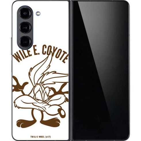 Looney Tunes Wile E Coyote Big Head Galaxy Z Fold5 5G Skin
