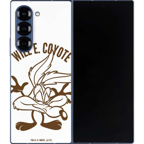 Looney Tunes Wile E Coyote Big Head Galaxy Z Fold6 Skin