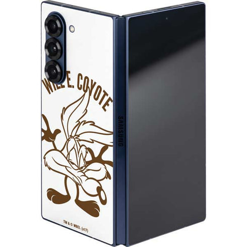 Looney Tunes Wile E Coyote Big Head Galaxy Z Fold6 Skin