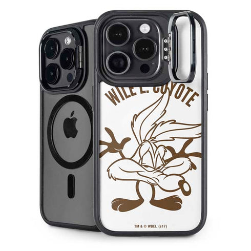Looney Tunes Wile E Coyote Big Head iPhone 14 Pro Max Kickstand Case