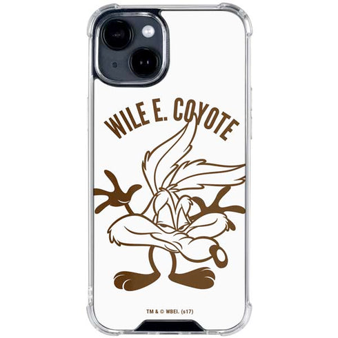 Looney Tunes Wile E Coyote Big Head iPhone 15 Clear Case