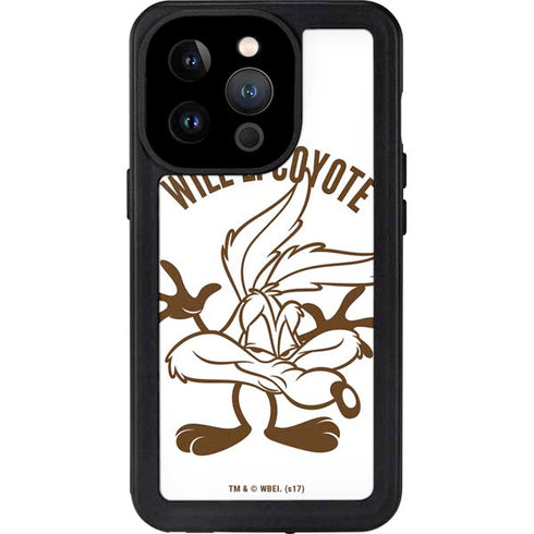 Looney Tunes Wile E Coyote Big Head iPhone 15 Pro Waterproof Case